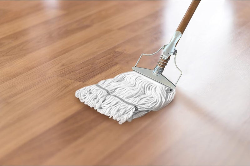 ILOT 59" Mop Spring Commercial Grade Mop Handle Pack of 2 Industrial Strength Wooden Handle Wet Mops for Floor Cleaning Heavy Duty (Mop Heads Not Included) - Image 3